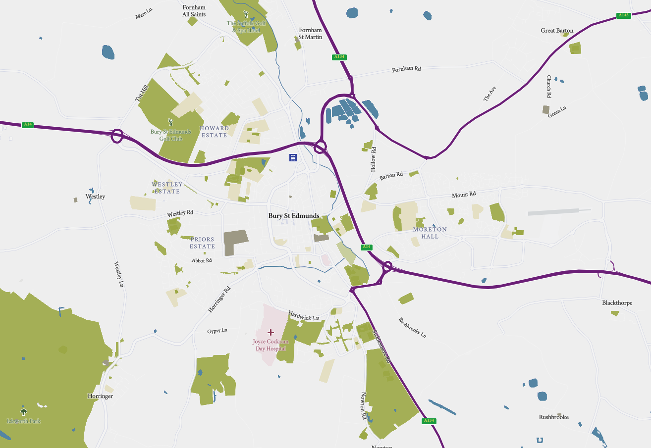Map of Bury